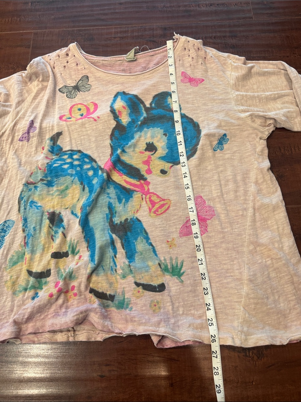 Magnolia Pearl Blue Deer Long Sleeve Tee, Like New!! - Picture 3 of 6